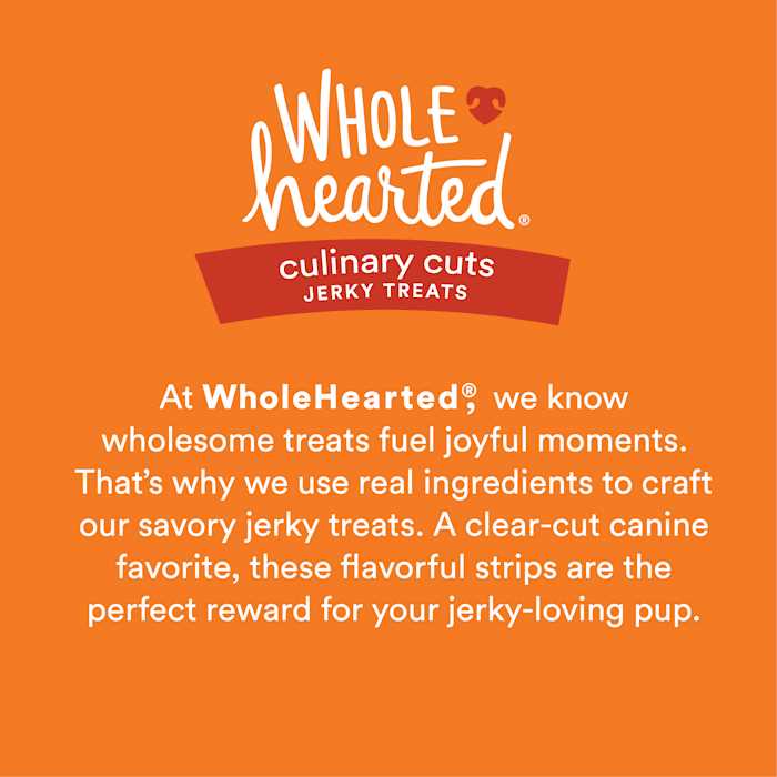 WholeHearted Culinary Cuts Chicken Recipe Jerky Dog Treats - Pet Supplies online store