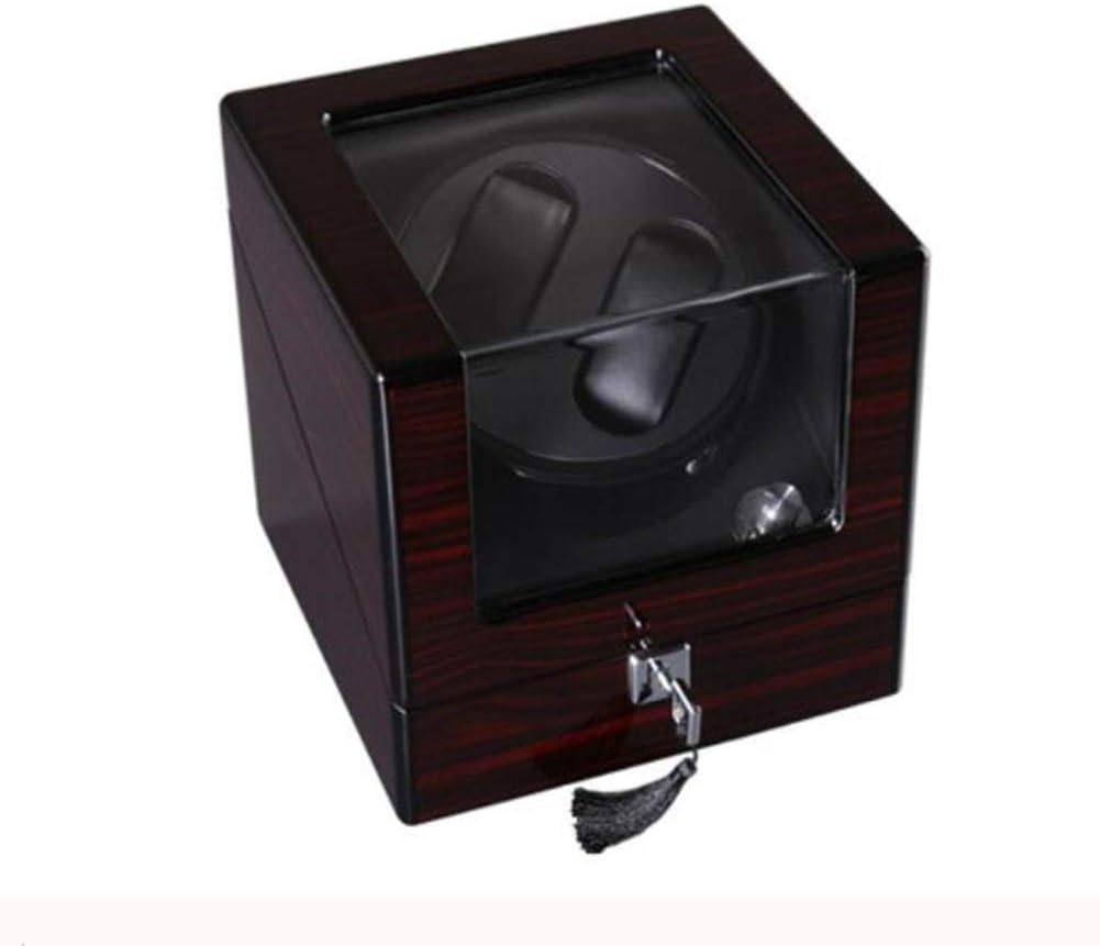 Automatic Watch Winder Box Watch Winder Box 2+0 Watches Automatic Watch Winder Double with Lock Single Rotation Winders 4 Modes Wooden Storage CaseHoliday Gift