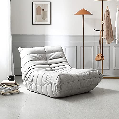 PTTRNS Chair for Bedroom Flannel Leather Art Single and Double Lazy Sofa Art Small Apartment Balcony Simple Leisure Recliner Comfy Chair (Size : Single Microfiber Leather)