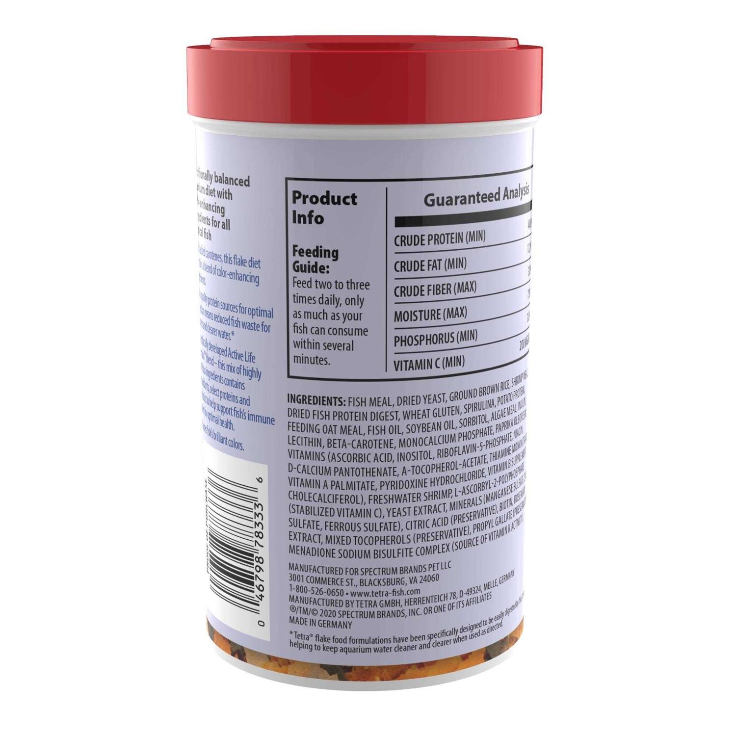 Tetra Tetracolor Select Tropical Flakes - Pet Supplies online store