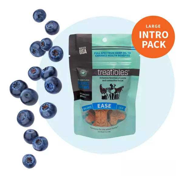 Treatibles Grain Free Blueberry Chews 1mg Small - Pet Supplies online store
