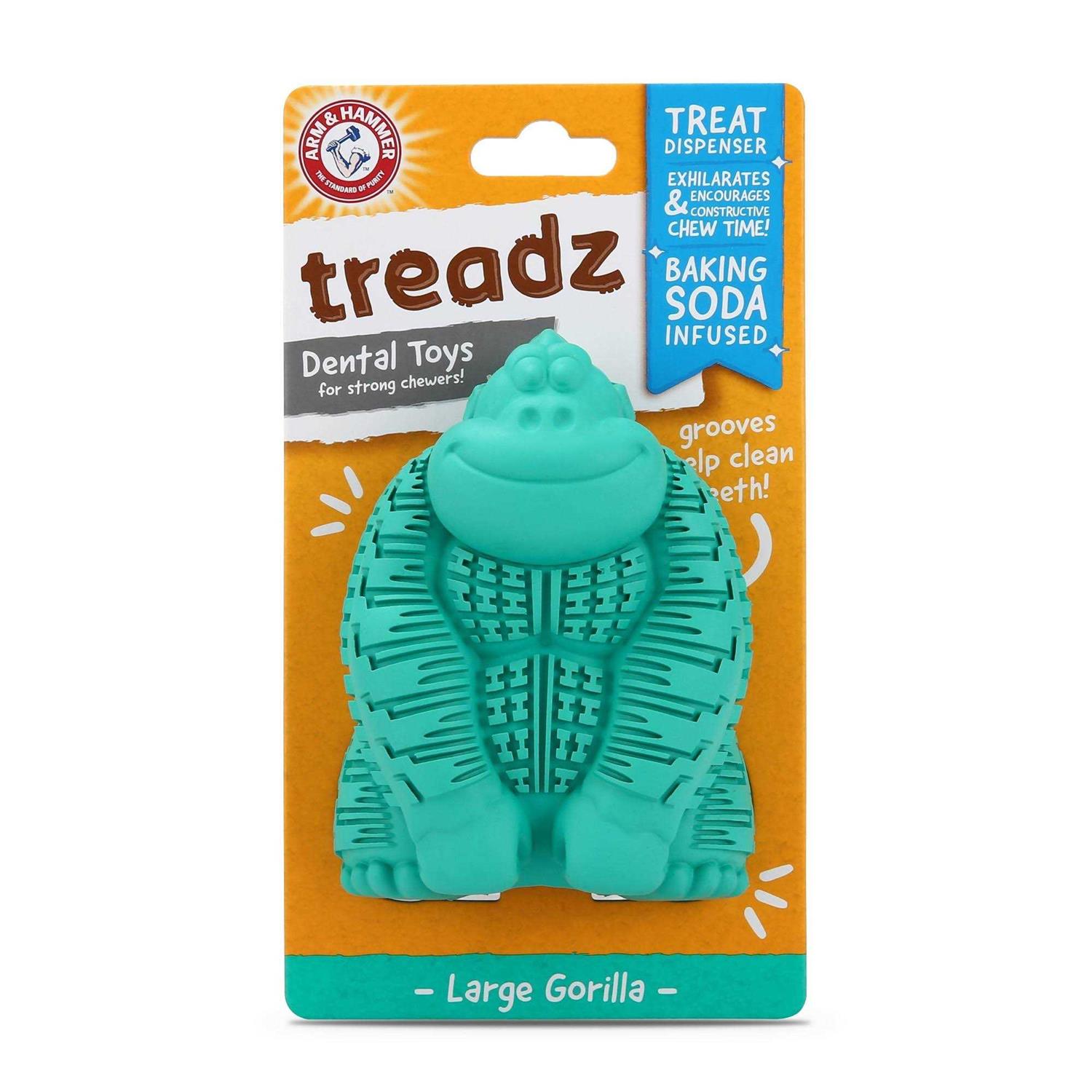 Arm & Hammer Treadz Large Gorilla Dental Dog Toy - Pet Supplies online store