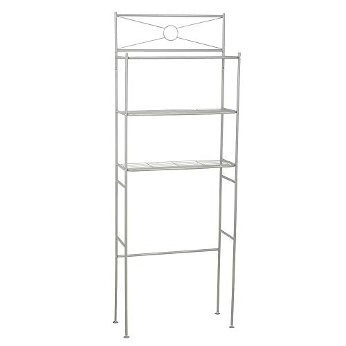 Zenna Home 9065NN Bathroom Spacesaver, Satin Nickel 9.5D x 25.19W x 66.38H in
