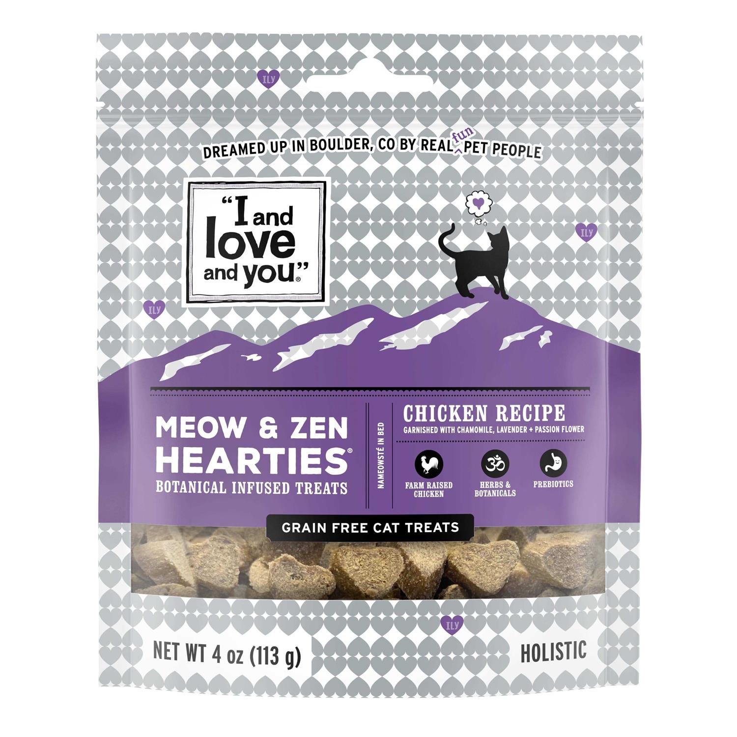 I and love and You Meow and Zen Hearties Cat Treats - Pet Supplies online store