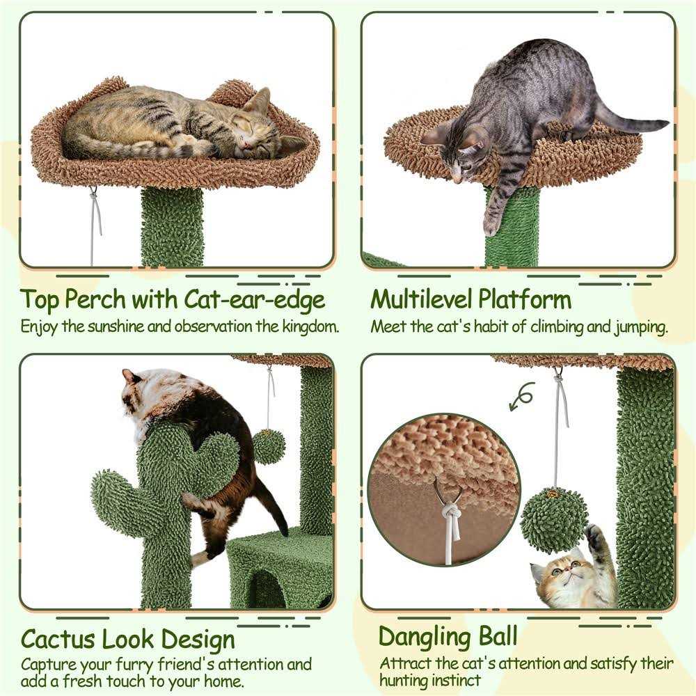 Yaheetech H Cat Tree Cat Tower with Natural Sisal for Small - Pet Supplies online store
