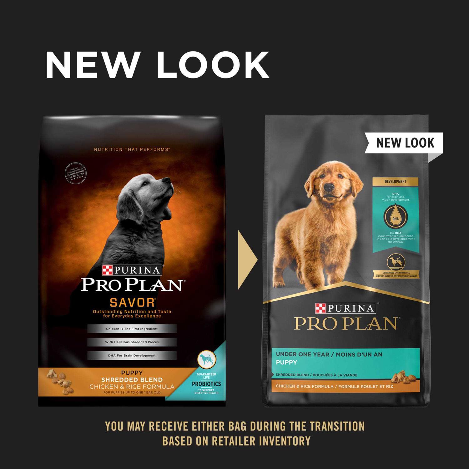 Purina Pro Plan Shredded Chicken & Rice Formula Puppy Dry Dog Food - Pet Supplies online store
