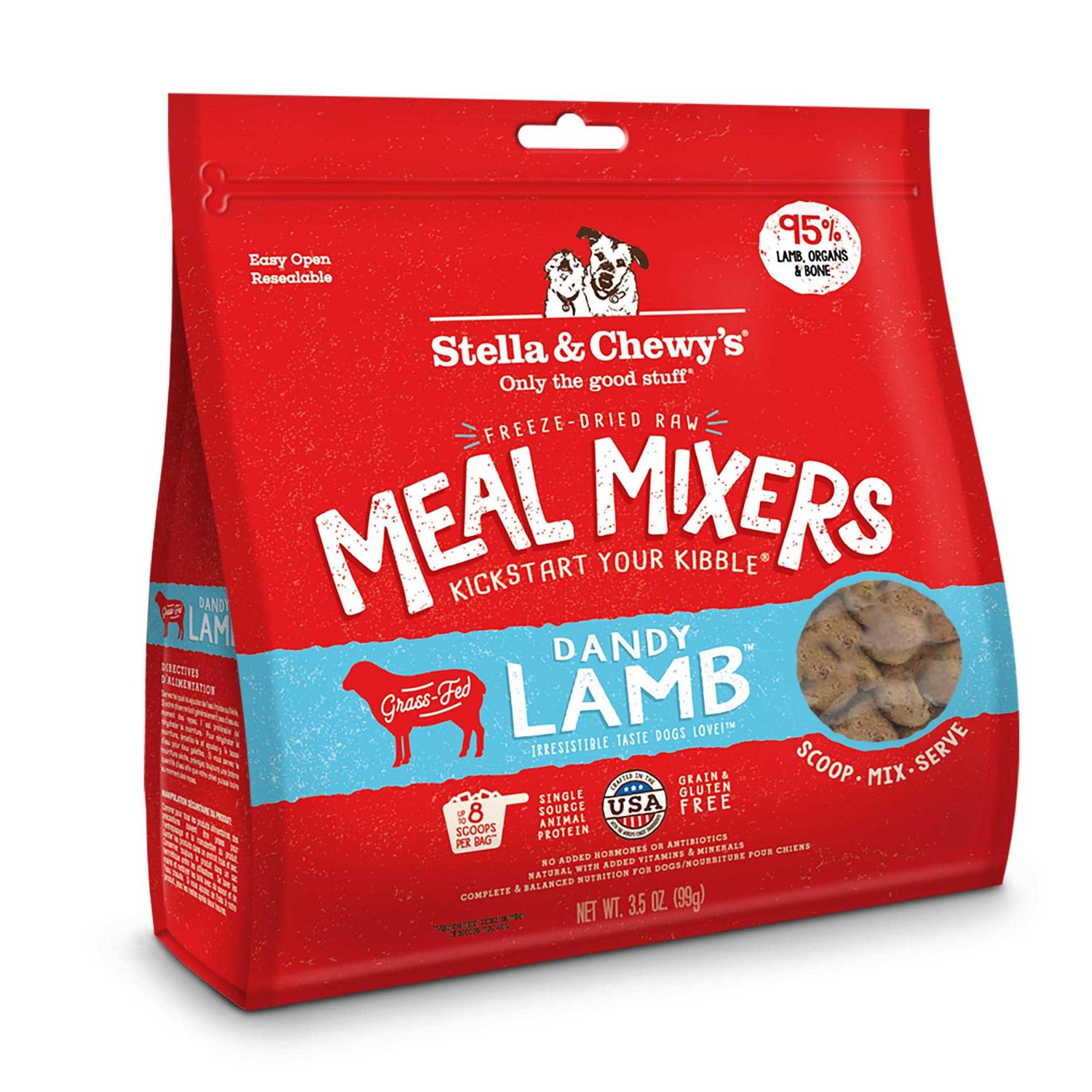 Stella & Chewy's Freeze Dried Dandy Lamb Meal Mixers Dog Food - Pet Supplies online store