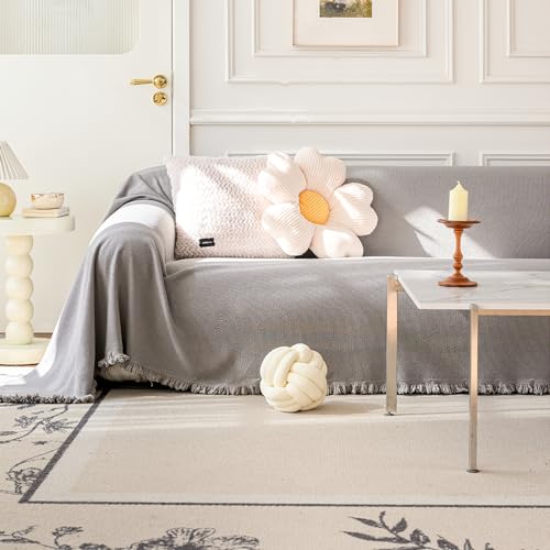 Sioloc Boho Couch Covers for 3 Cushion Couch,Couch Pets Protector Furniture Covers Sofa Throw Cover Sofa Slipcover for Loveseat Chair Multi-Use Decorative Couch Protector