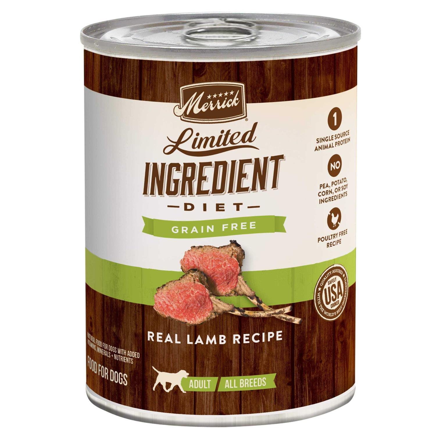 Merrick Limited Ingredient Diet Real Lamb Recipe Canned Dog Food - Pet Supplies online store