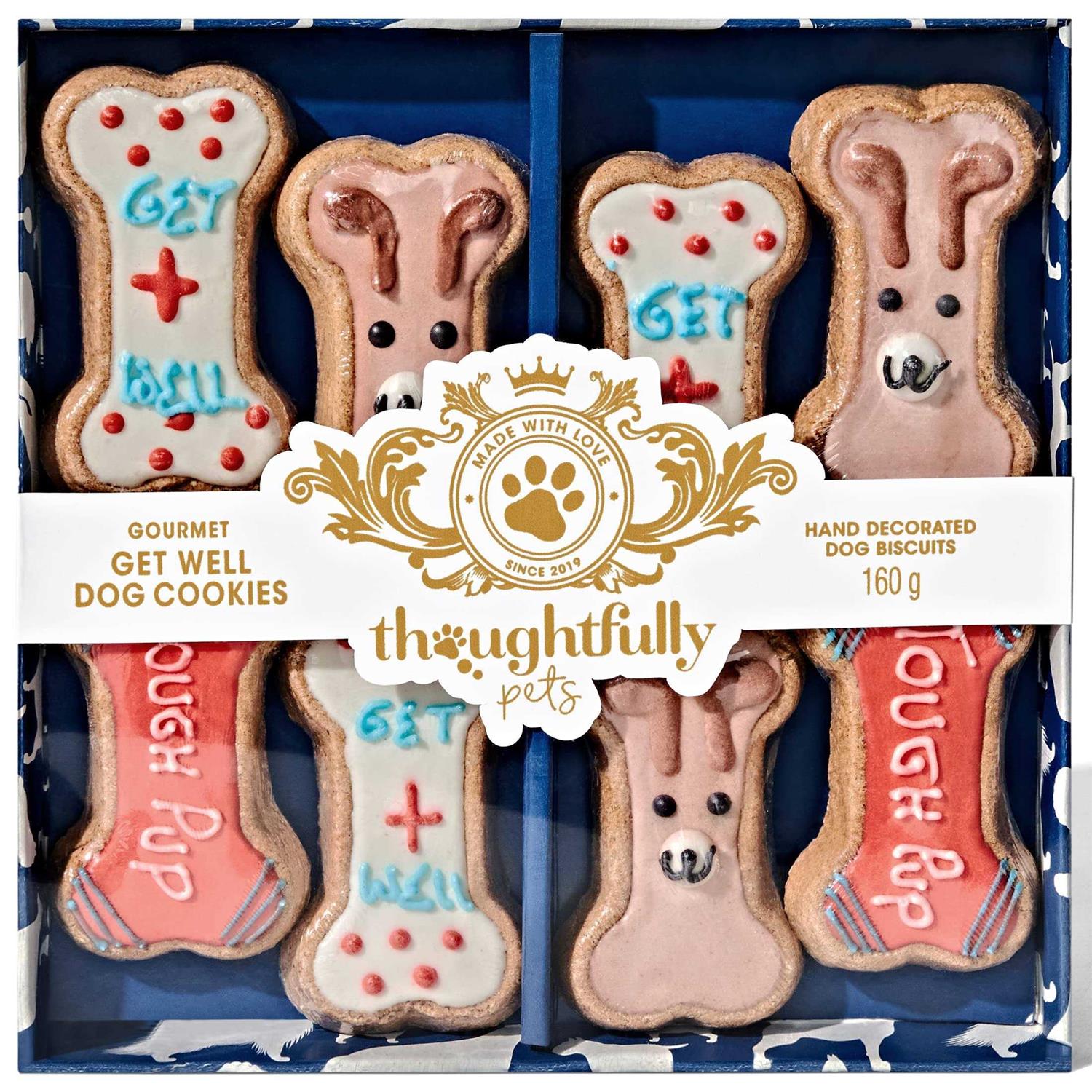 Thoughtfully Pets Get Well Dog Cookies Gift Set - Pet Supplies online store