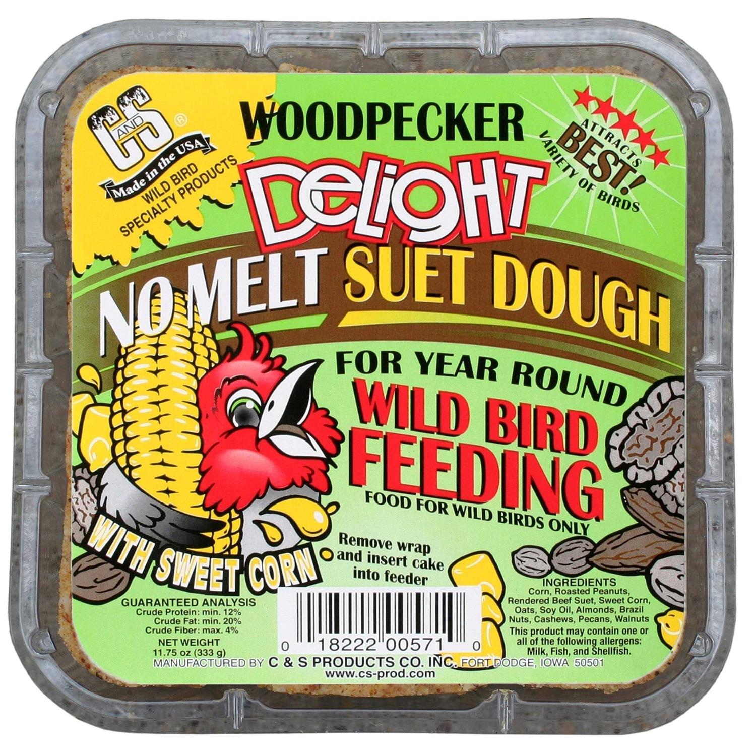 C&S Woodpecker Delight No-Melt Suet Dough - Pet Supplies online store