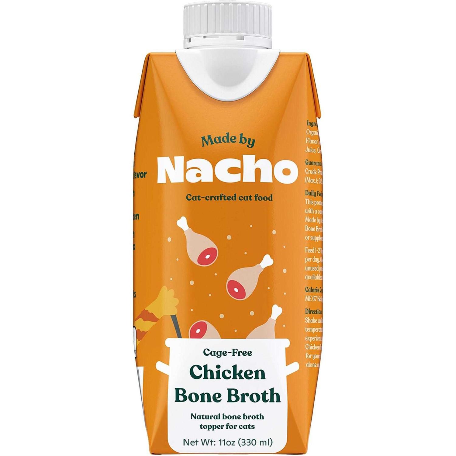 Cage-Free Chicken Bone Broth Topper by Made by Nacho - Pet Supplies online store