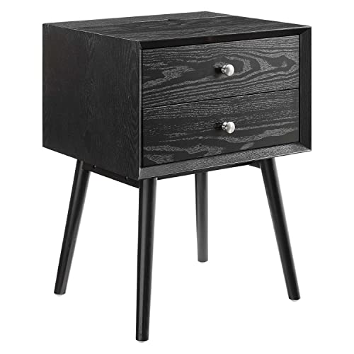 Modway Ember Wood Nightstand, Walnut Walnut