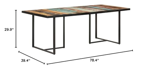 Dining Table,Industry Offic Table,Tea Table,Living Room Center Table,Extendable Table,Assembly Required,for Buffet, Dining Room, Living Room, Kitchen, 63