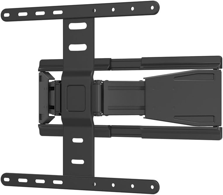 Monoprice Ultra-Slim Full-Motion Articulating TV Wall Mount Bracket - for TVs 23in to 42in Max Weight 66lbs VESA Patterns Up to 200x200 Works with Concrete & Brick, 108678 Black