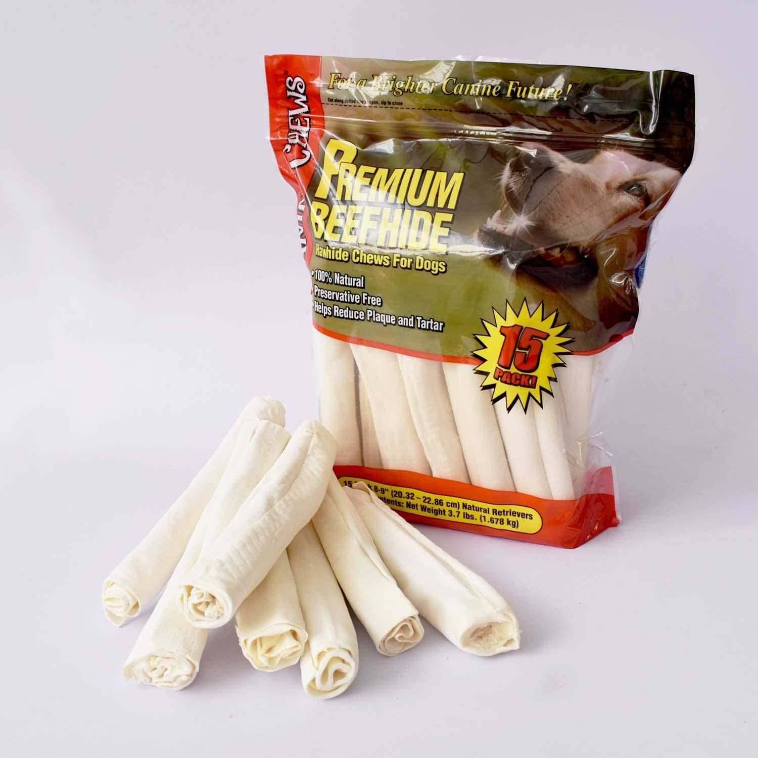 Canine Chews Premium All-Natural Beef Hide Canine Retrievers - Pet Supplies online store