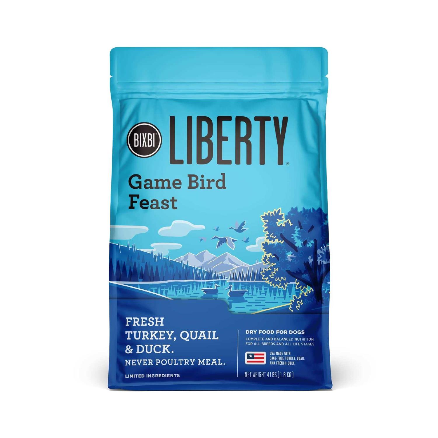 Bixbi Liberty Gamebird Feast Dry Dog Food - Pet Supplies online store