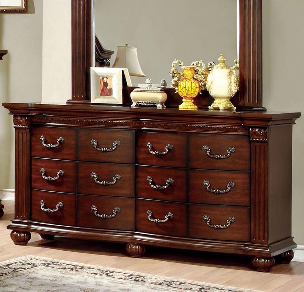 Furniture of America Grandom Cherry Dresser Drawer Chest