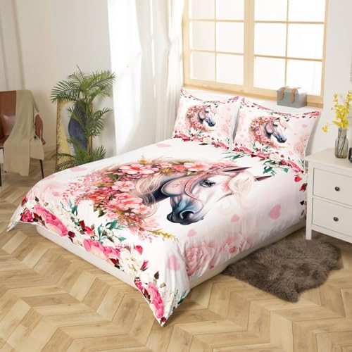 Castle Fairy Surfboard Bedding Set Full Size Traditional Japanese Print Duvet Cover Set for Kids Teens Adults Bedroom Decor Boho Colorful Comforter Cover Set 3 Pcs with 2 Pillowcases Soft Breathable
