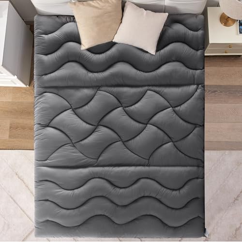 BDEUS Twin XL Mattress Topper, Mattress Protector for College Dorm, Breathable Dorm Bed Topper with Deep Pocket, College Dorm Room Essentials, Extra Long Twin Mattress Pad - 39