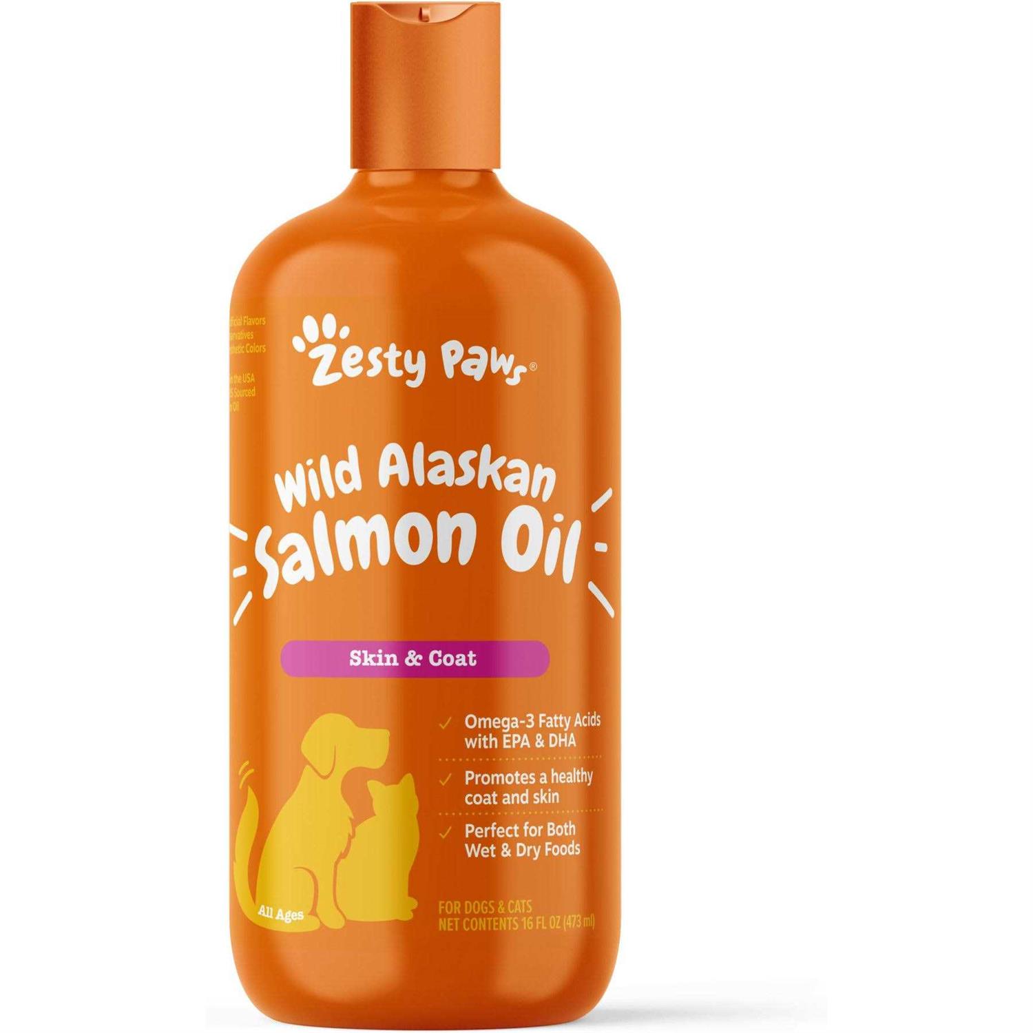 Zesty Paws Wild Alaskan Salmon Oil for Dogs & Cats - Pet Supplies online store