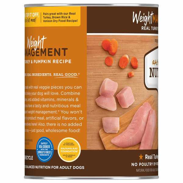Rachael Ray Nutrish Weight Management Real Turkey & Pumpkin Recipe Wet Dog Food - Pet Supplies online store