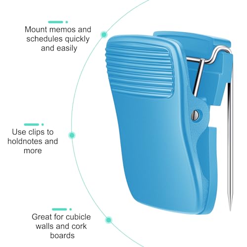 25 Pcs Cubicle Clips Fabric Panel Cubicle Accessories Fabric Partition Panel Messages Hooks Office Photos Wall Clips for Notes Memos (Black)