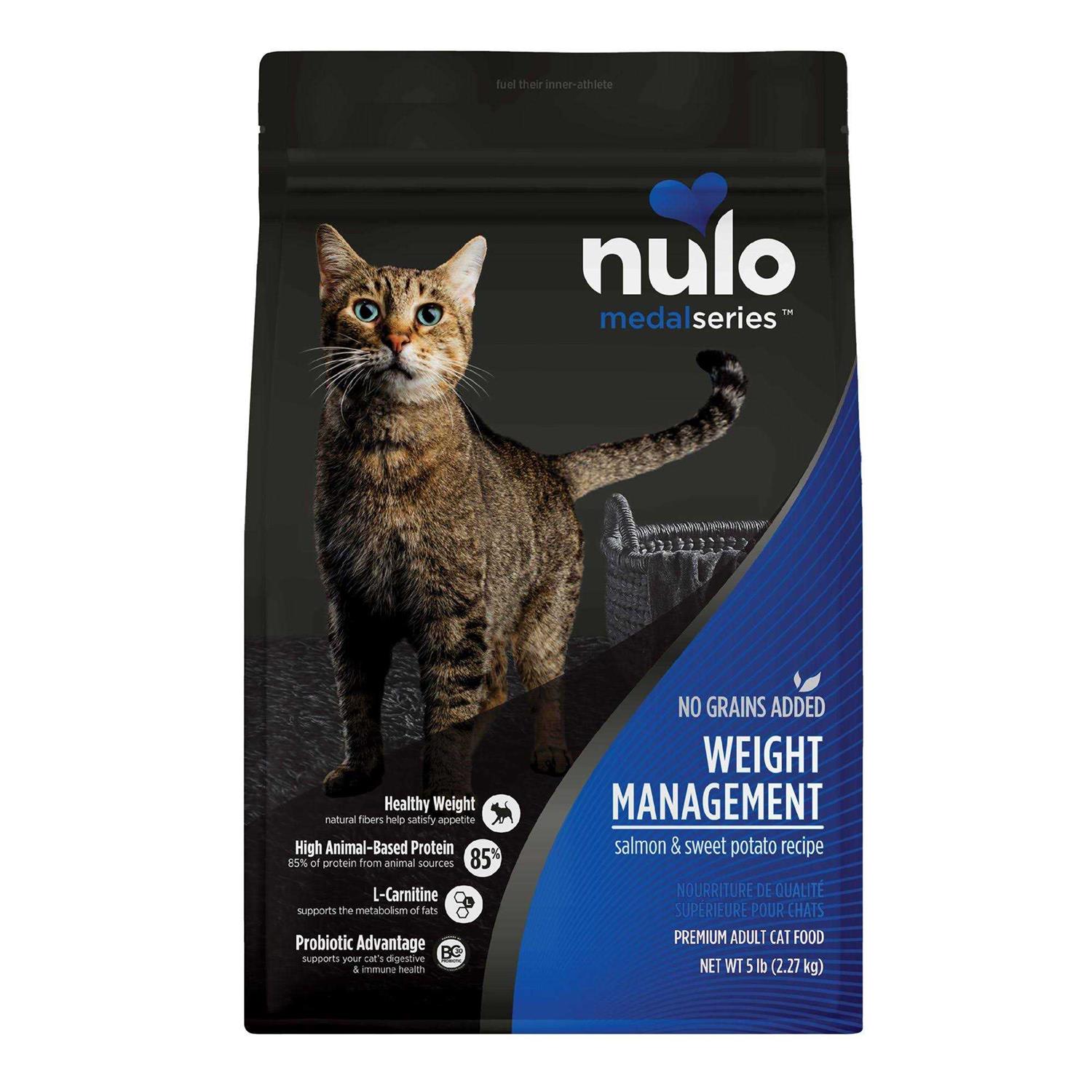 Nulo MedalSeries Grain-Free Salmon & Sweet Potato Adult Weight Management Dry Cat Food - Pet Supplies online store