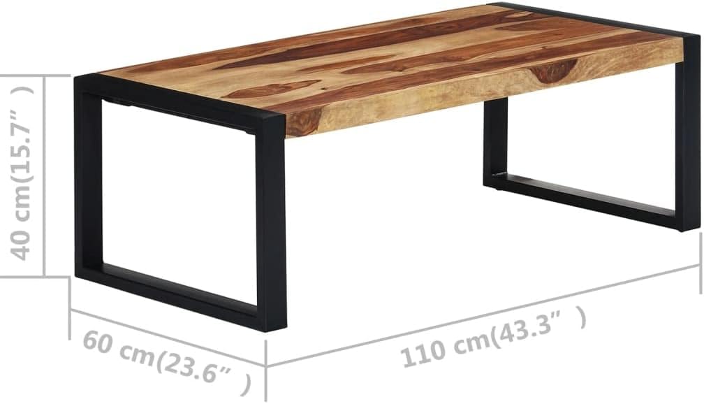 Wooden ​Cocktail Table Farmhouse Center Tables Coffee Table 43.3