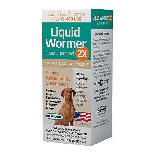 Durvet 2251171 Wormer-Double Strength Liquid Dog - Pet Supplies online store