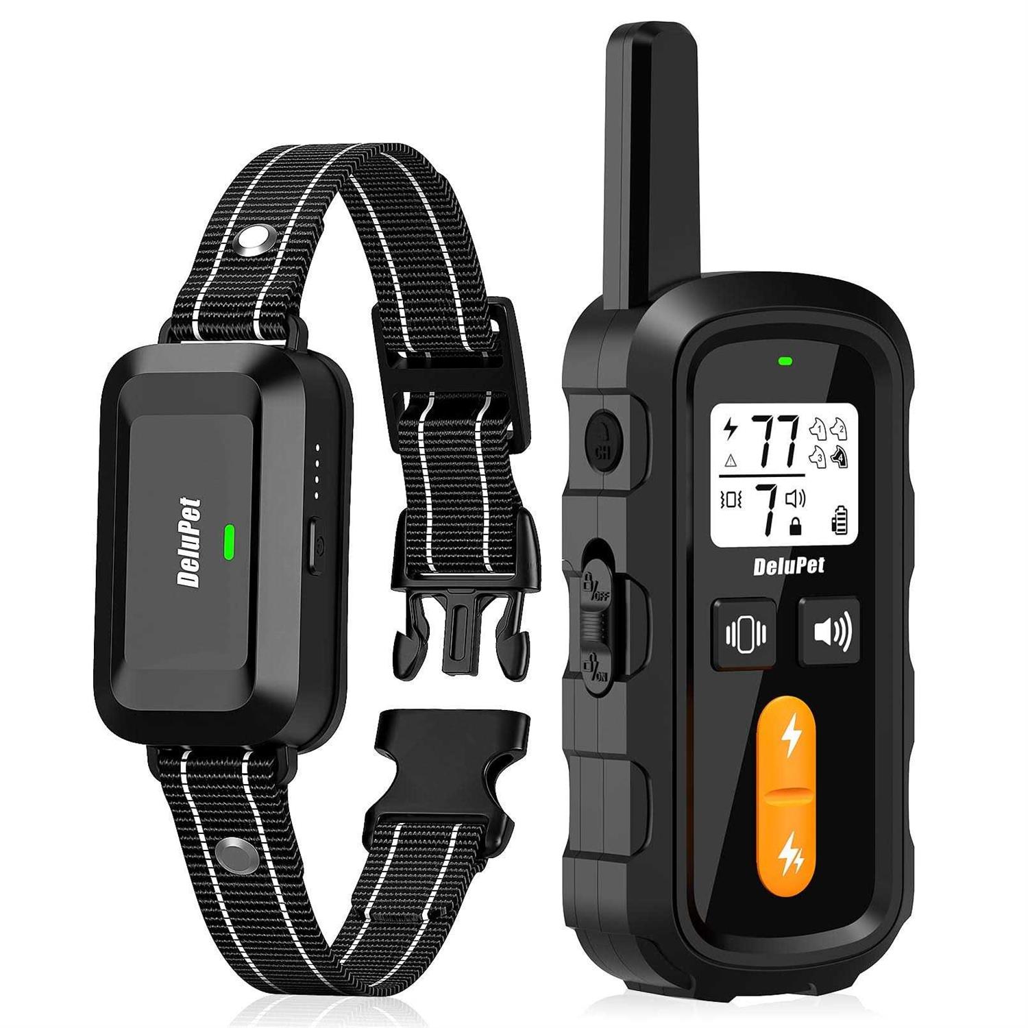 Delupet Dog Training Collar Dog Shock Collar with Remote 1600FT, Waterproof Collar, 3 Training Modes and 4 Channels - Pet Supplies online store