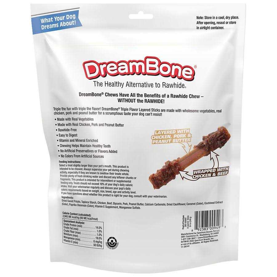 Dreambone Triple Flavor Layered Sticks - Pet Supplies online store