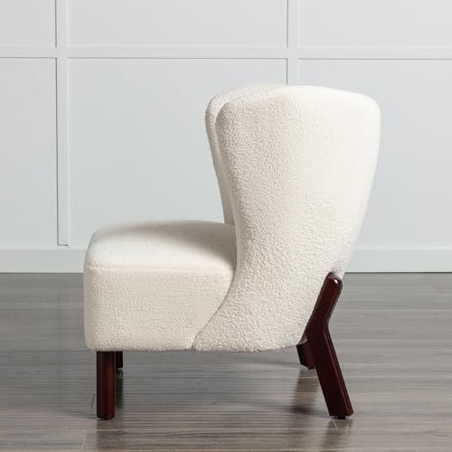 Flieks Modern Artistic Color Design Adjustable Recliner Chair PU Leather for Living Room Bedroom Home Theater, Burnt Orange