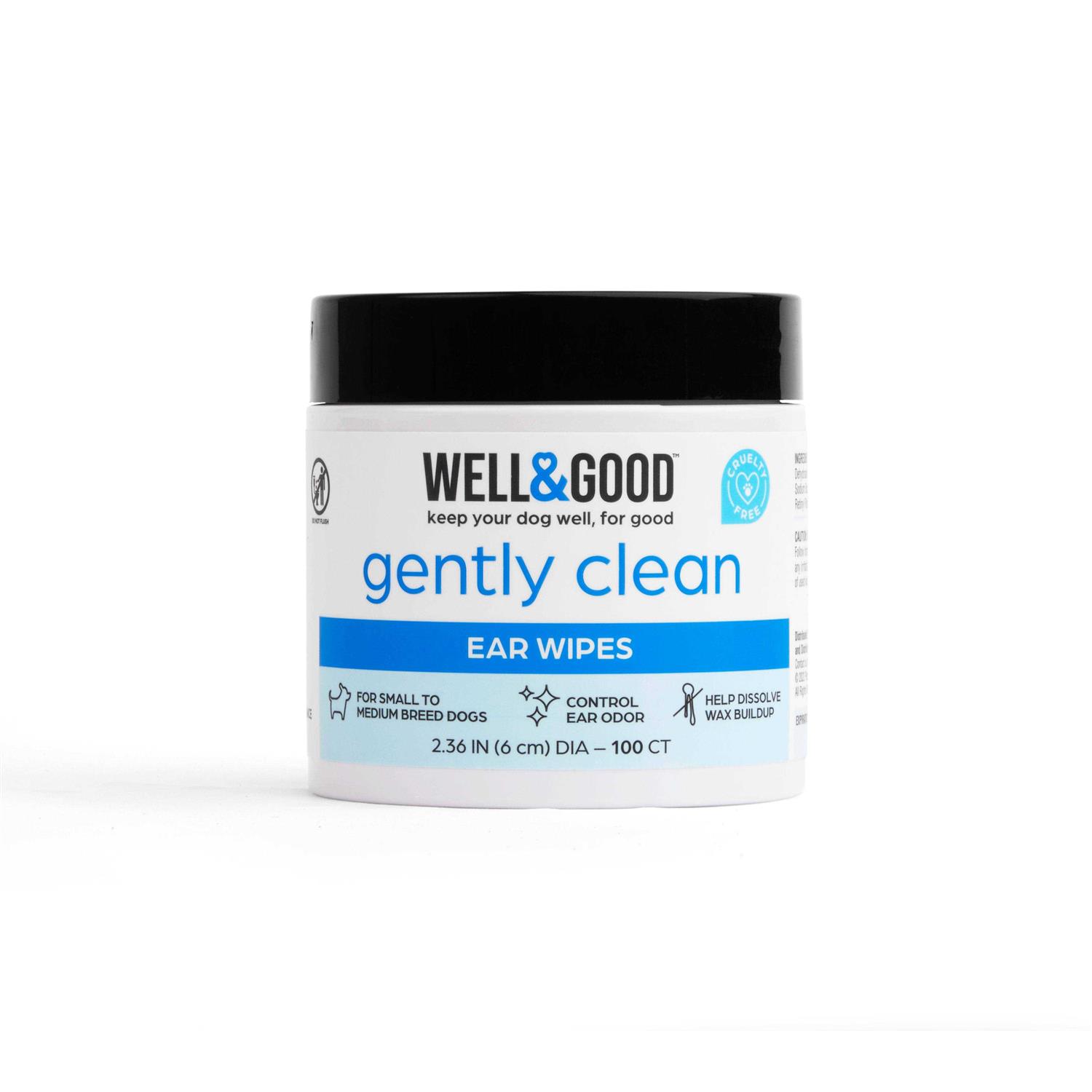 Well & Good Small Dog Ear Wipes - Pet Supplies online store