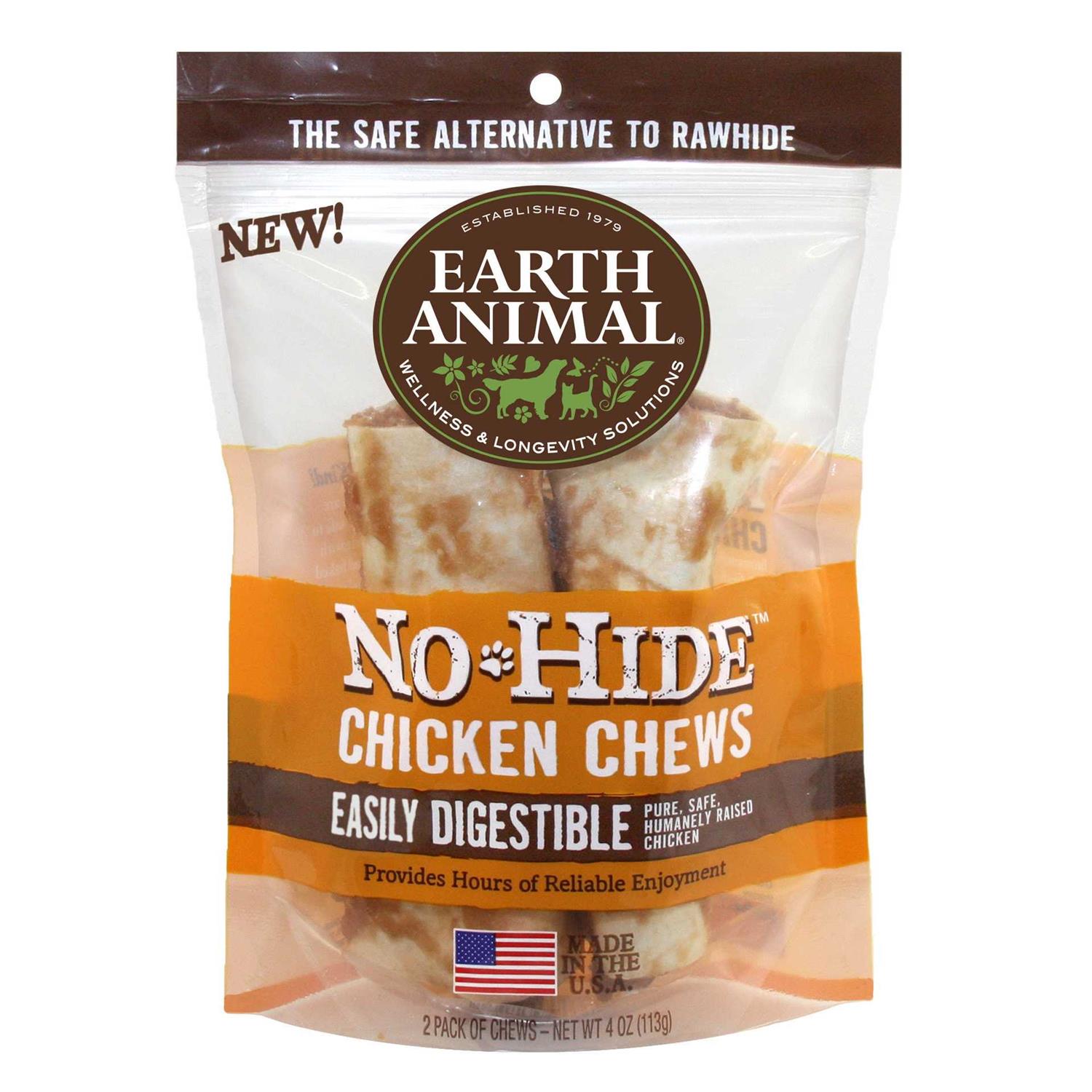 Earth Animal No Hide Chicken Chews - Pet Supplies online store