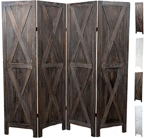 Premium Home 6 Panel Room Divider: Room dividers and Folding Privacy Screens, Privacy Screen, Partition Wall dividers for Rooms, Room Separator, Folding Screen, Rustic Barnwood