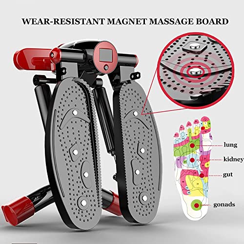 Steppers for Exercise, Exercise Step Machine with LCD Display Stepper Machine Fitness Aerobic Stepper Home Gym Equipment for Beginners and Advanced Users, Mini Aerobic Stepper