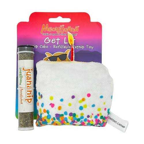 Meowijuana Get Lit Birthday Cake Refillable Cat Toy - Pet Supplies online store