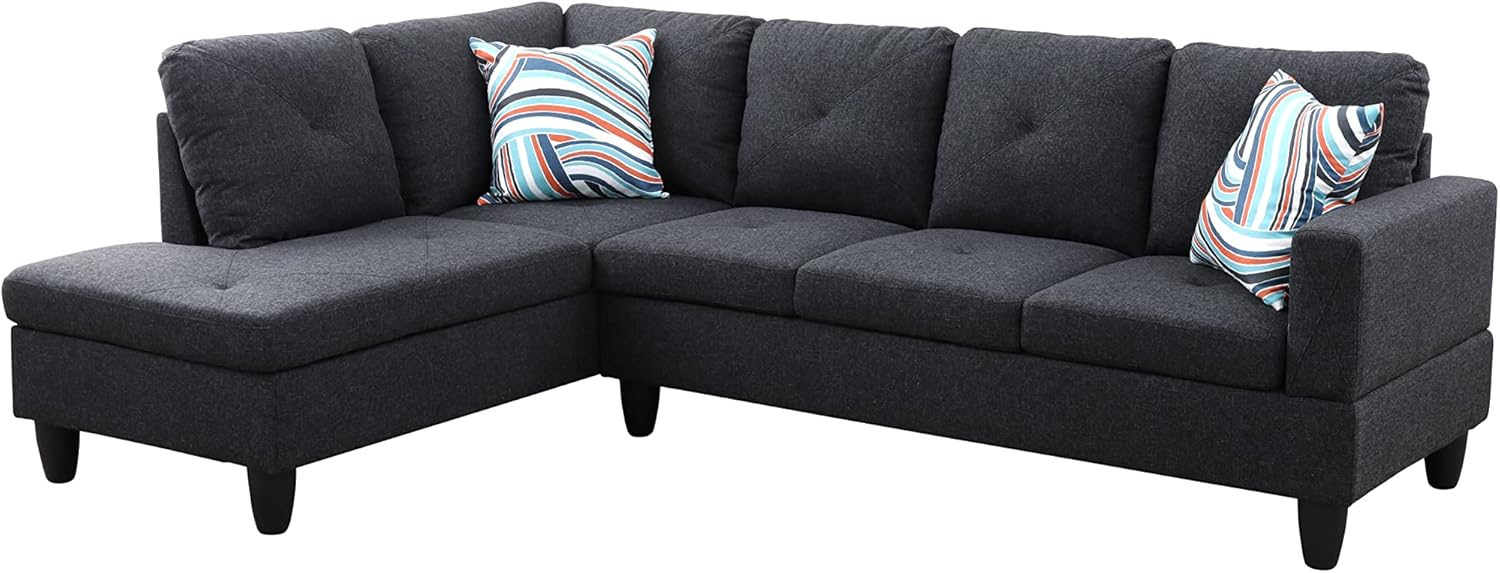Oceanus Sectional, Charcoal Gray