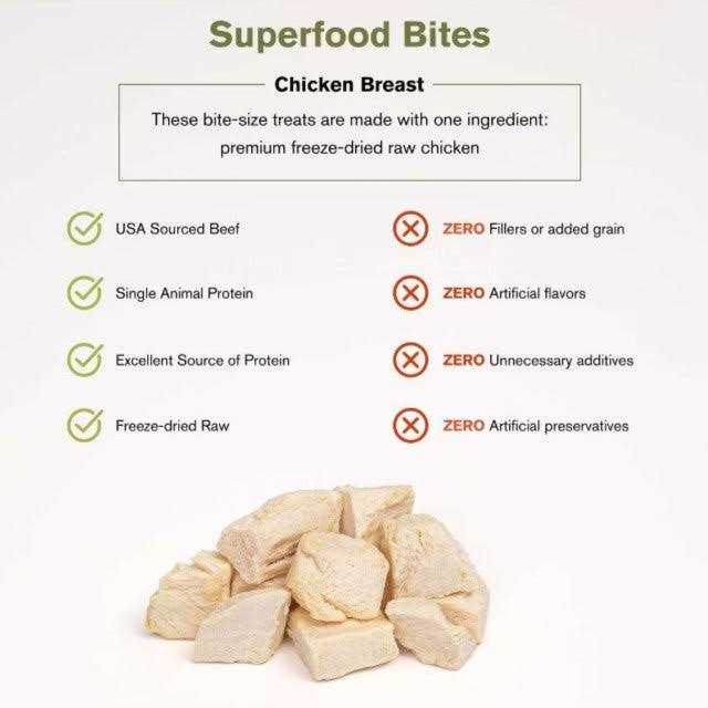 Badlands Ranch Superfood Bites 100% Chicken Breast Dog Treats - Pet Supplies online store