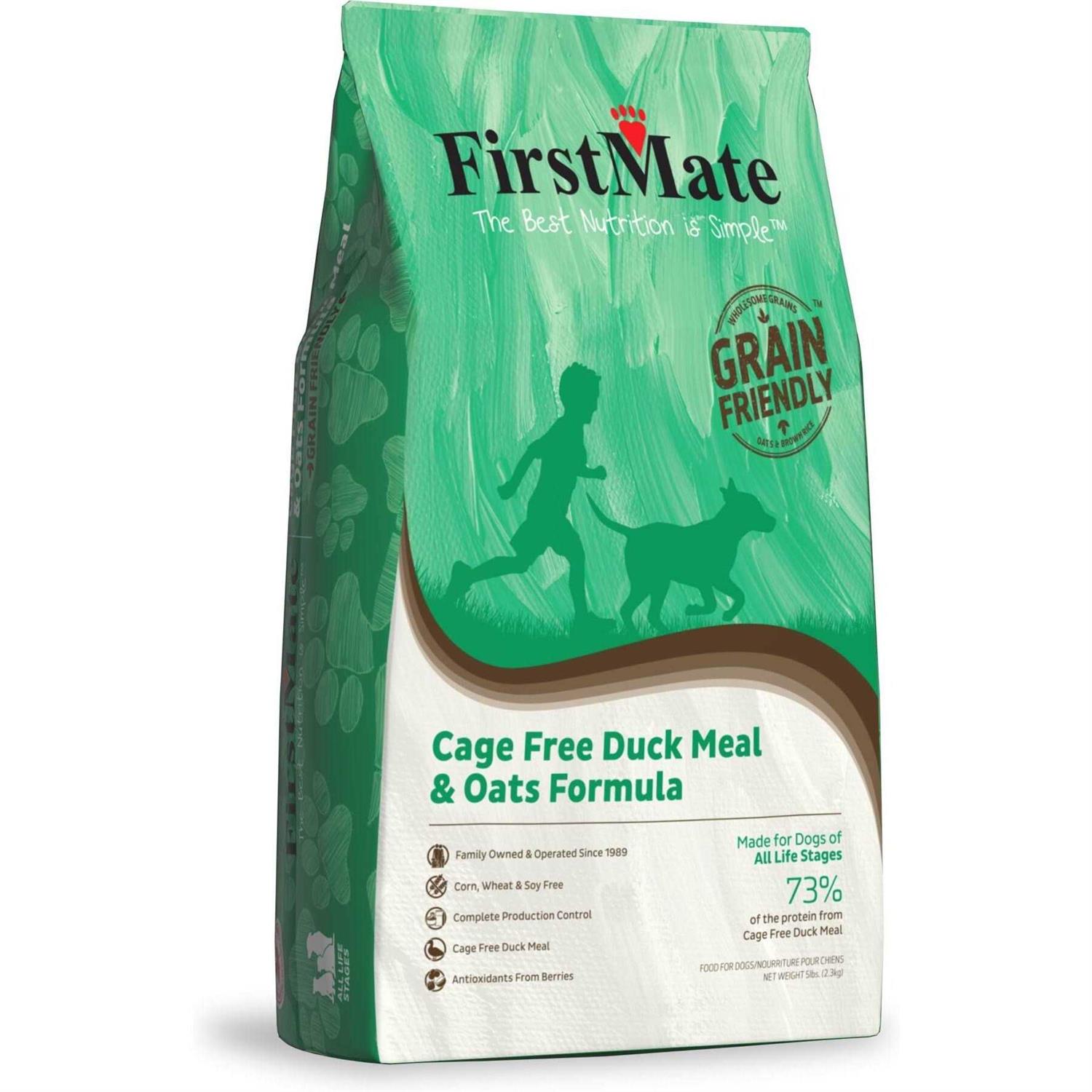 FirstMate Grain Friendly Cage Free Duck & Oats Dry Dog Food - Pet Supplies online store