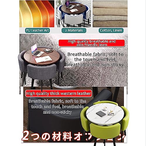 Dining table set round marble textured dining table set space saving round 4 seater cafe table round table for dining room and kitchen with sevac rest home kitchen dining table library/office business