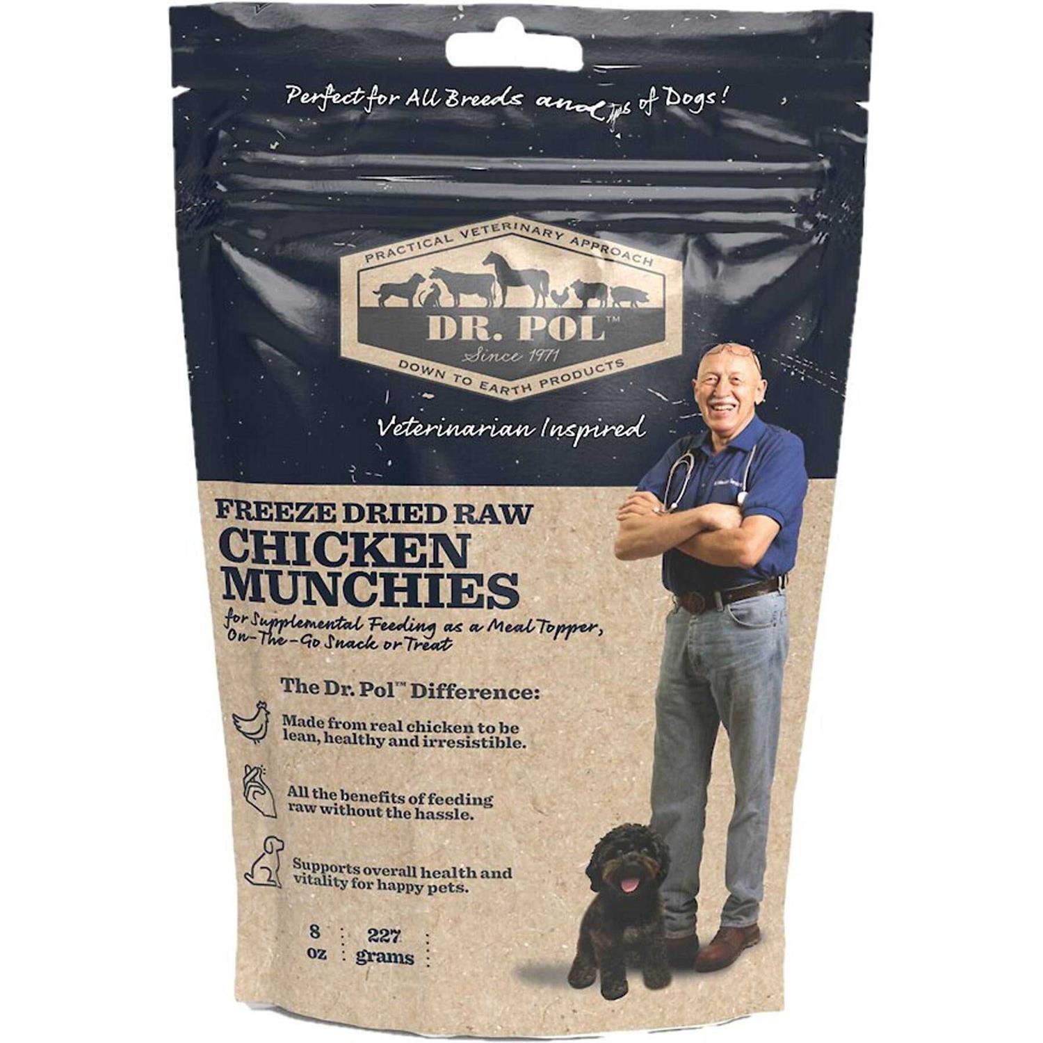 Dr. Pol Chicken Munchies Grain-Free Freeze-Dried Raw Dog Treats - Pet Supplies online store