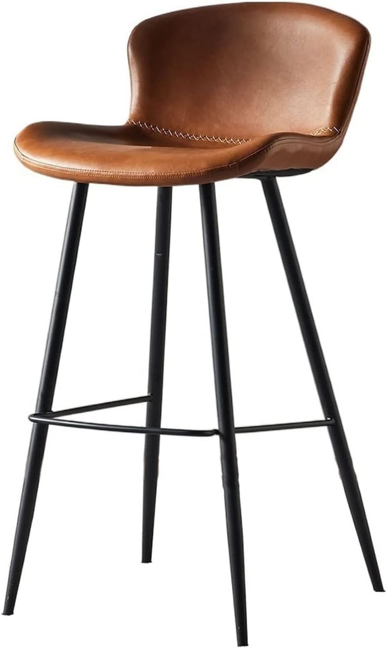 Barstool Modern Fashion High Stool Restaurant Bar Front Desk Back Leisure Bar Chair 75cm Counter Chairs