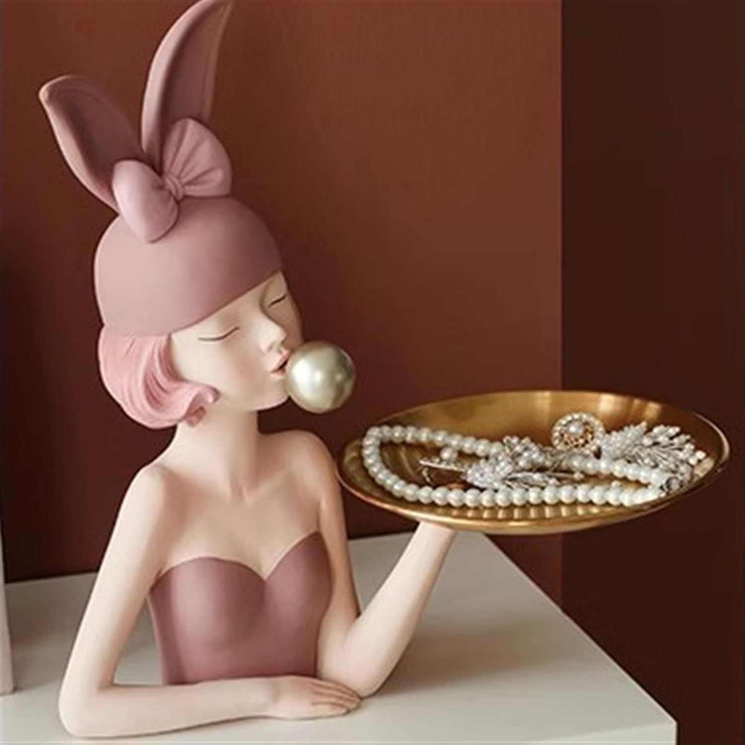 Key Tray for Entryway Table Entry TV Cabinet Entryway Key Storage Ornament Living Room Storage Tray Home Decorations Tray Statue