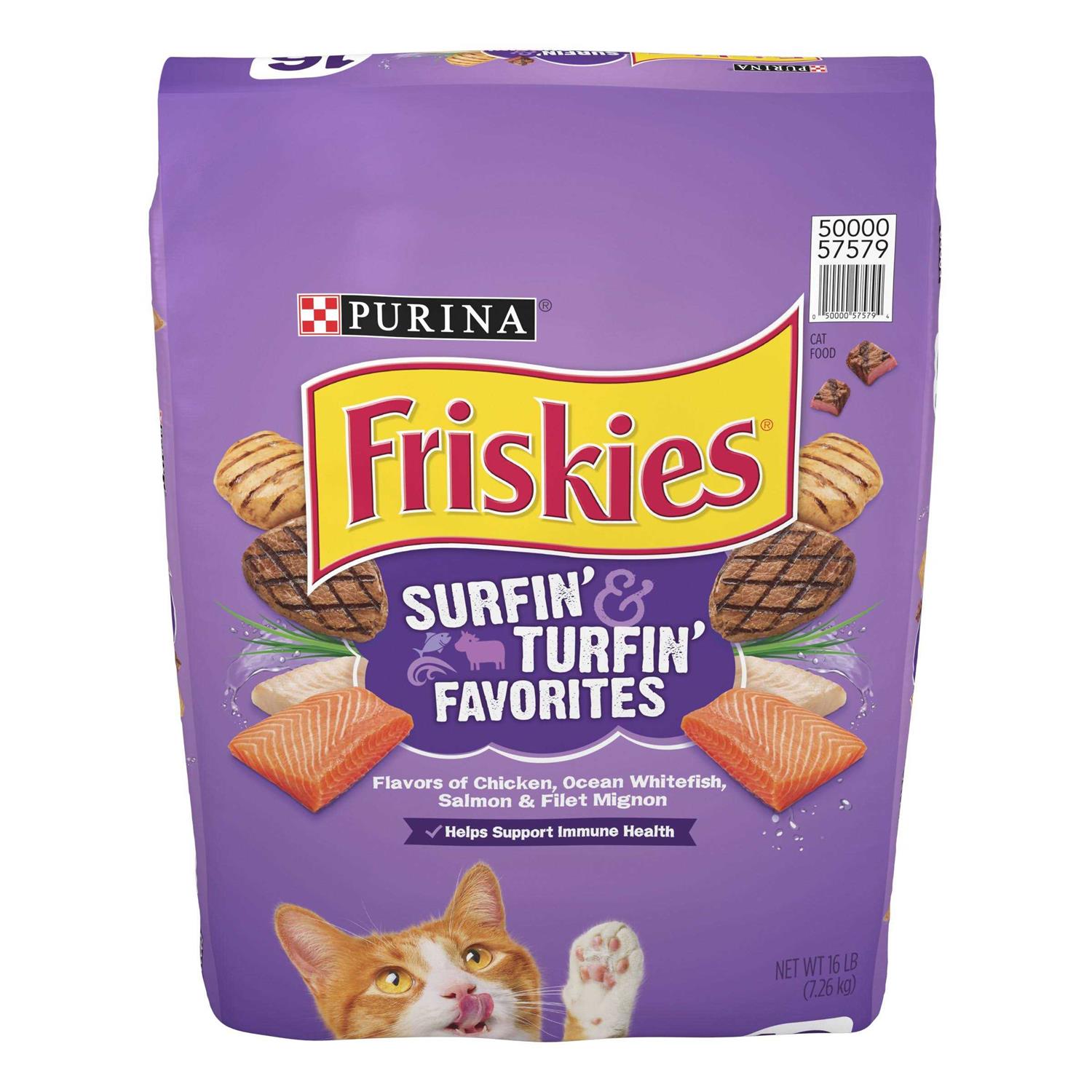 Friskies Surfin' & Turfin' Favorites Dry Cat Food - Pet Supplies online store