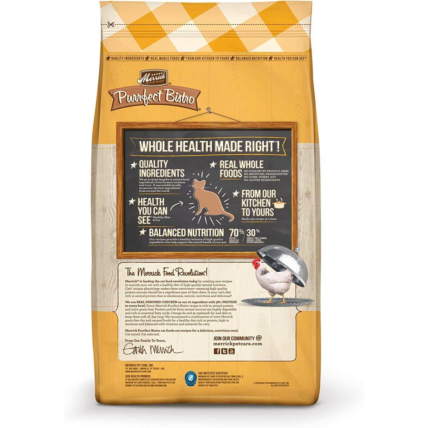 Merrick Purrfect Bistro Adult Dry Cat Food - Pet Supplies online store