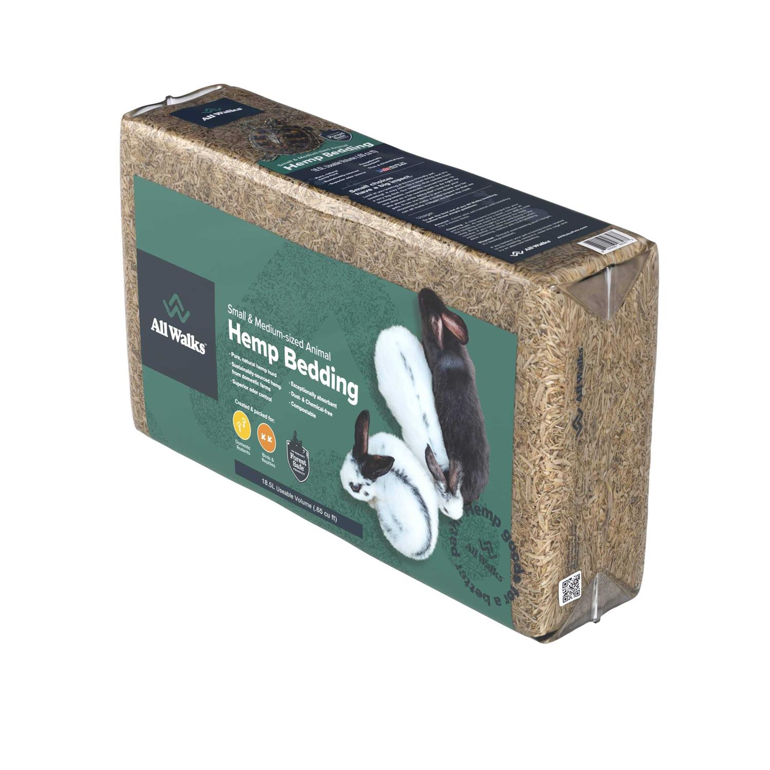 All Walks Hemp Bedding for Chicken Coops, Guinea Pigs, Hamsters, Rabbits, and Other Small Animals - Pet Supplies online store