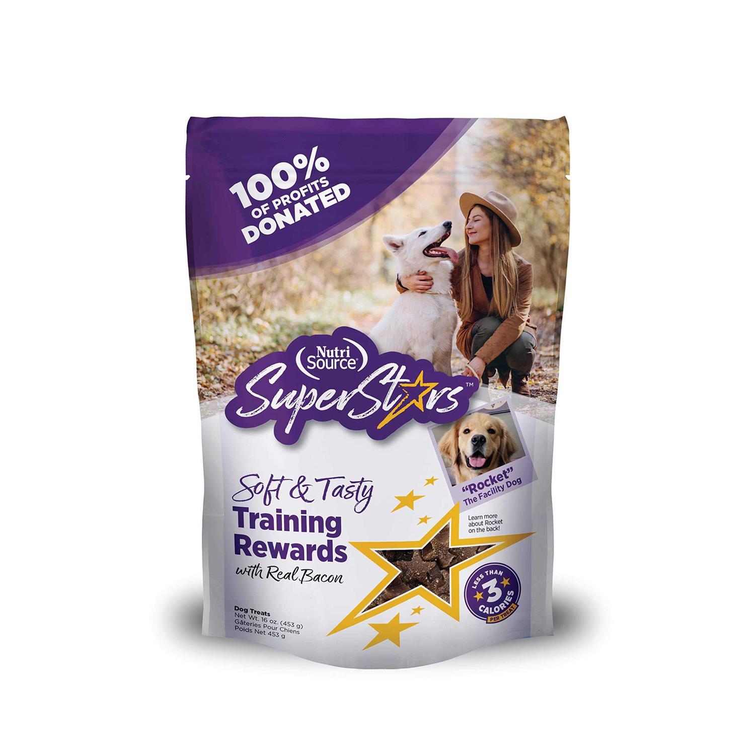 NutriSource SuperStars Bacon Dog Training Treats - Pet Supplies online store