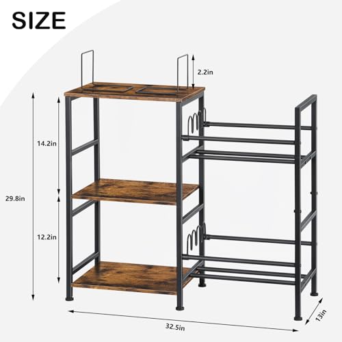 2 in 1 Kids Bookshelf & Kids Toy Storage, 5 Tier Shelf for Kids, Bookshelf with Storage, Kids Bookcase and Toy Storage Organizer for Living Room, Bedroom, Kids Room School & Nursery, Metal, White
